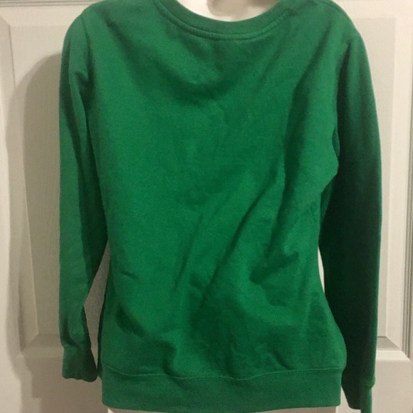 Green Christmas Elf sweatshirts small nwot - Picture 2 of 3